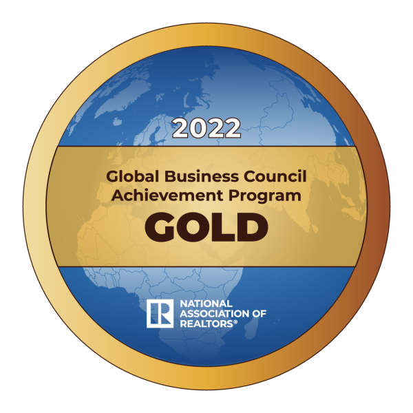 2022 NAR Global Achievement Award Gold